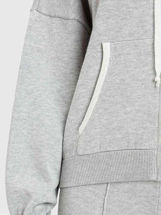 26SS 트윈셋 후드 티셔츠 261LL3MBB 13297 Grey - TWINSET