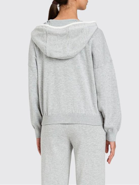 26SS 트윈셋 후드 티셔츠 261LL3MBB 13297 Grey - TWINSET