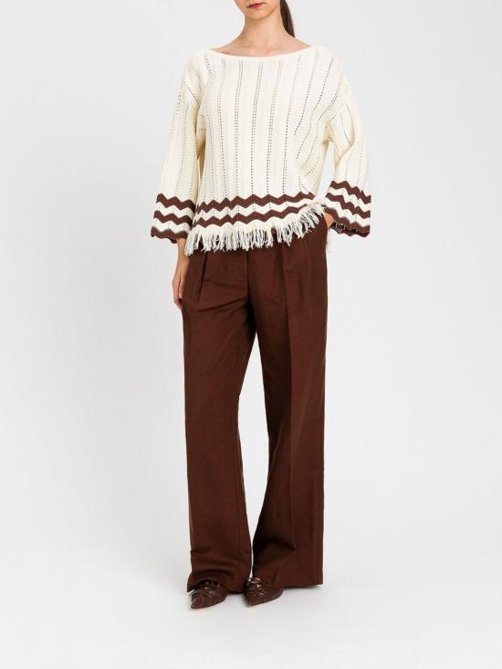26SS 액티튜드 트윈세트 팔라초 팬츠 261AP2324 10780 Brown - ACTITUDE TWINSET