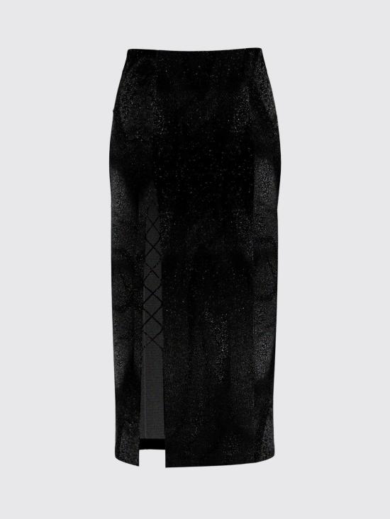 26SS 마카파니 롱 스커트 25EM2M0C0904796F991 Black - MACCAPANI