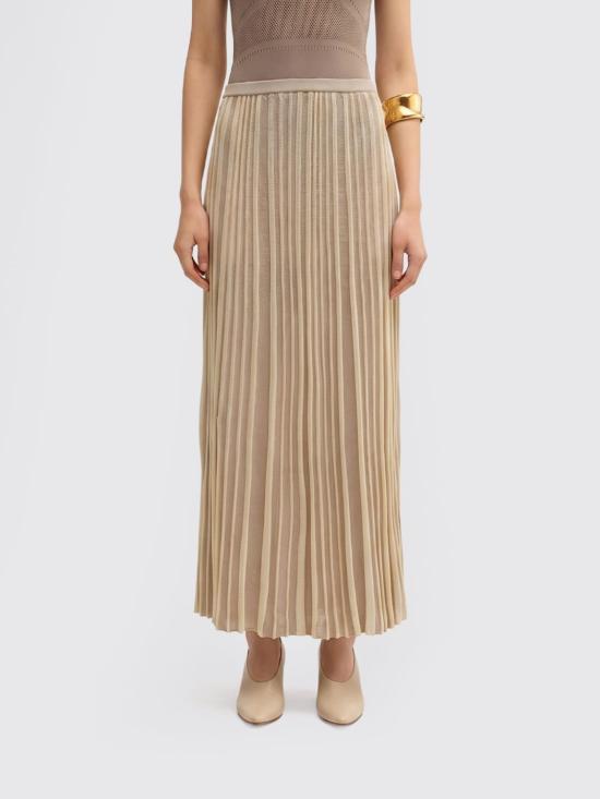 26SS 마카파니 롱 스커트 M26E1ACMN006MN13156 Beige