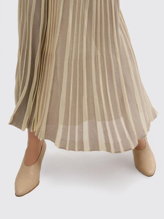 26SS 마카파니 롱 스커트 M26E1ACMN006MN13156 Beige - MACCAPANI