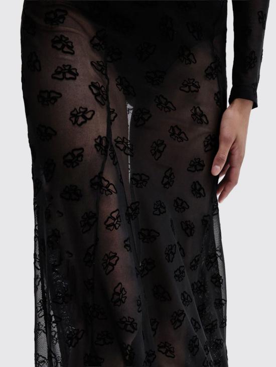 26SS 마카파니 롱 스커트 25EM2M0C10048229000 Black - MACCAPANI