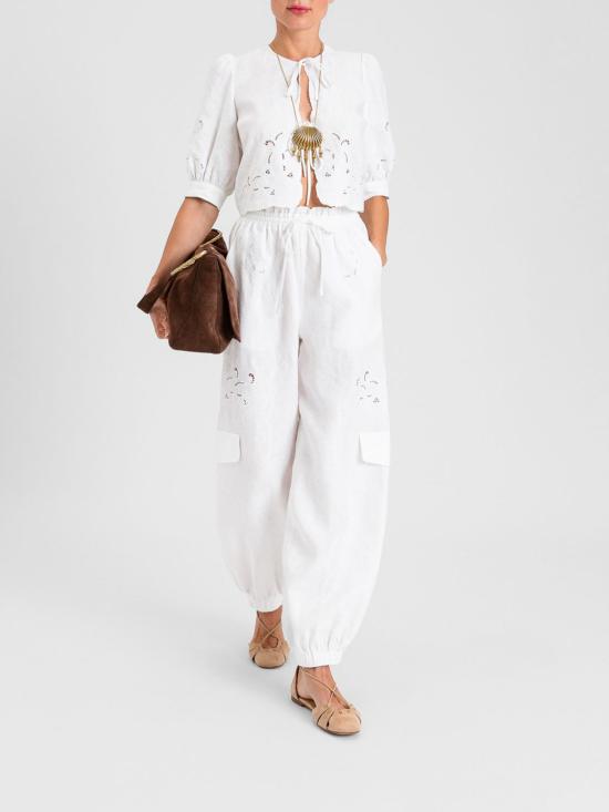 26SS 트윈셋 스트레이트 팬츠 261TT2121 00001 White - TWINSET