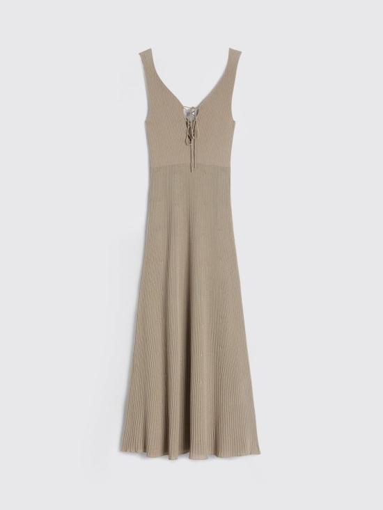 26SS 마카파니 롱 원피스 M26E1ACMA010MN08156 Beige - MACCAPANI