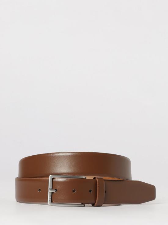 26SS 보스 가죽 벨트 50491834 210 Brown