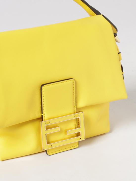 26SS 펜디 맘마 바게트 나파 레더 미니백 8BS105ABVE F1TD0 Yellow - FENDI