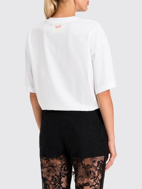 26SS 액티튜드 트윈세트 반팔 티셔츠 261AQ2010 13569 White - ACTITUDE TWINSET