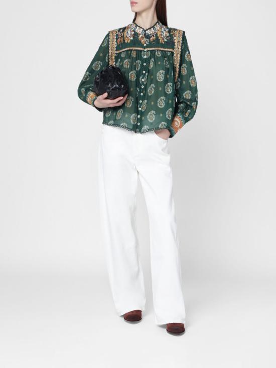 26SS 팜 리오 블라우스 351137 26009 Green - FARM RIO