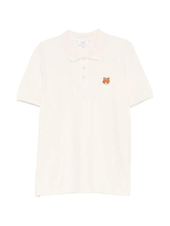 26SS 메종키츠네 폭스 헤드 레귤러 폴로 티셔츠 PM00209KP00020063 NOBLE BEIGE DOM