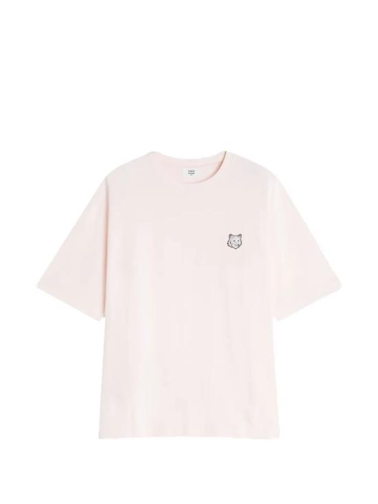 26SS 메종키츠네 폭스 헤드 오버사이즈 티셔츠 PM00109KJ01190448 MAUVE DOM