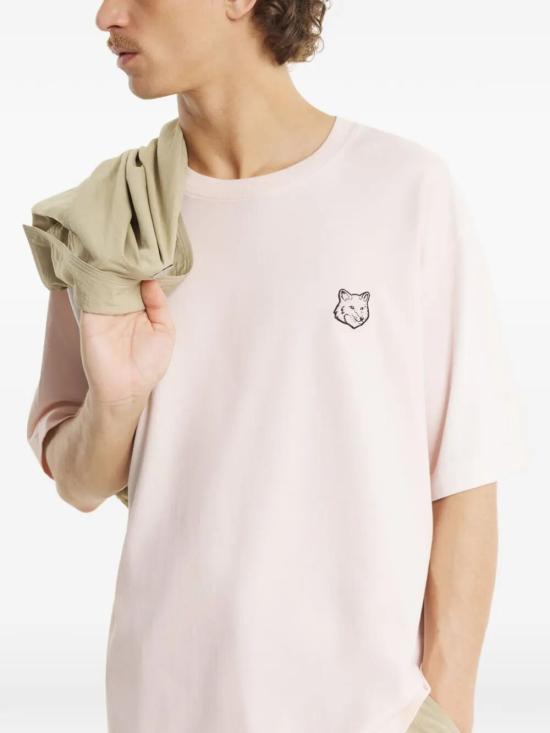 26SS 메종키츠네 폭스 헤드 오버사이즈 티셔츠 PM00109KJ01190448 MAUVE DOM - MAISON KITSUNE