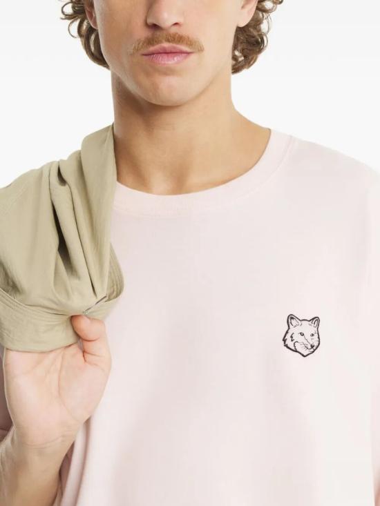 26SS 메종키츠네 폭스 헤드 오버사이즈 티셔츠 PM00109KJ01190448 MAUVE DOM - MAISON KITSUNE