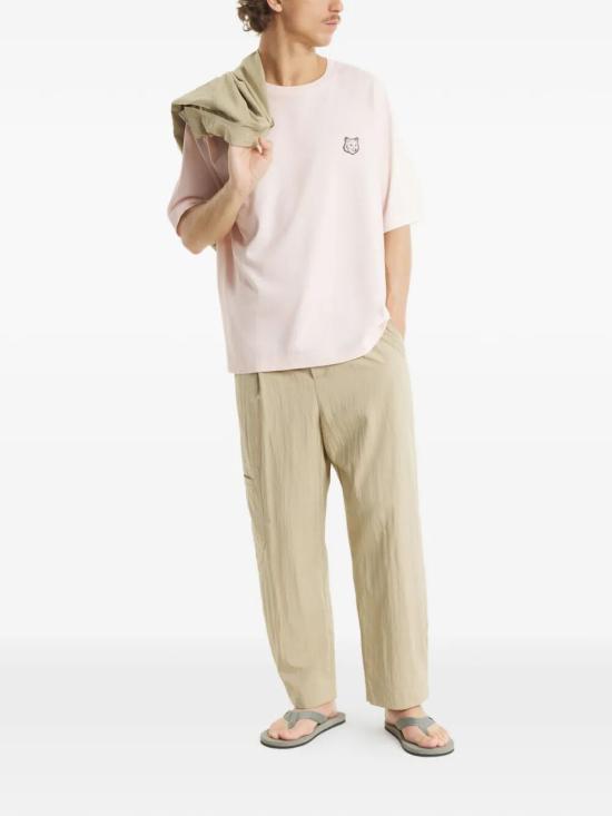 26SS 메종키츠네 폭스 헤드 오버사이즈 티셔츠 PM00109KJ01190448 MAUVE DOM - MAISON KITSUNE