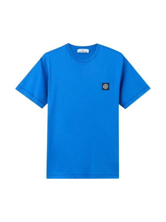 26SS 스톤 아일랜드 60/2 코튼 저지 슬림핏 티셔츠 L1S15 2100027 S0013 V0022 BRIGHT BLUE DOM