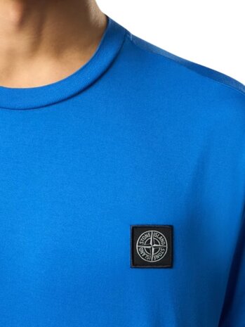 26SS 스톤 아일랜드 60/2 코튼 저지 슬림핏 티셔츠 L1S15 2100027 S0013 V0022 BRIGHT BLUE DOM - STONE ISLAND