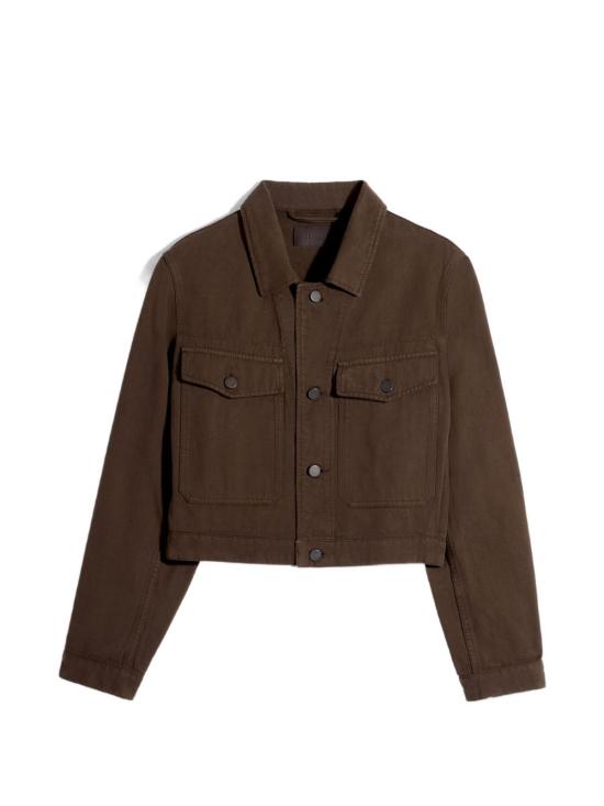 26SS 르메르 다잉 헤비 브로큰 트윌 크롭 블루종 OW1191 LD1068 423 CACAO DOM