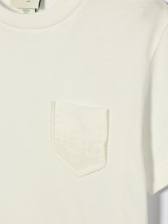 26SS [키즈] 펜디 티셔츠 JFI4117AJ F0TU9 White - FENDI
