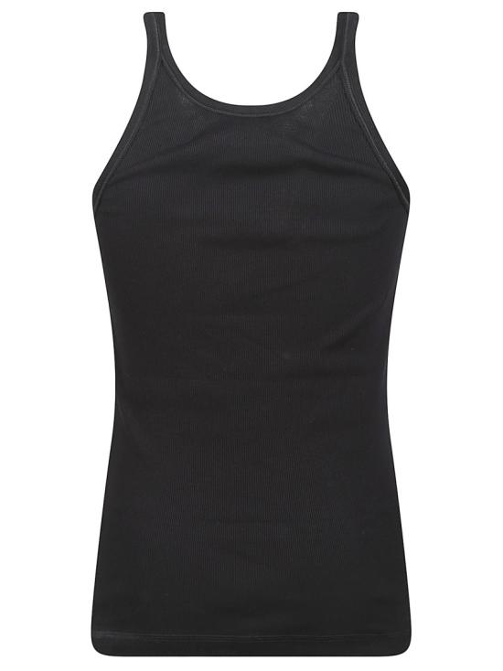 26SS 돌체앤가바나 로고 프린트 코튼 탱크 탑 G8PA8TG7P3IN0000 Black - DOLCE & GABBANA