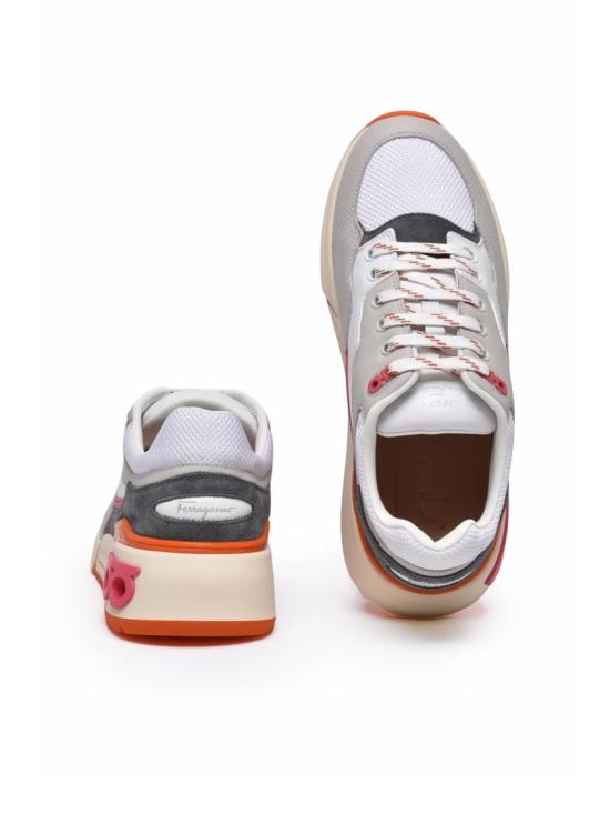 25SS 살바토레 페라가모 스니커즈 회색 가죽 - SALVATORE FERRAGAMO