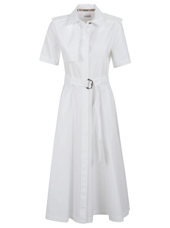 26SS 버버리 롱 원피스 8123249 A1462 White