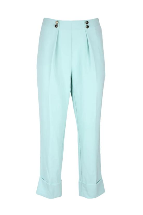 25SS 엘리자베타프랜치 스트레이트 팬츠 Elisabetta Franchi  아쿠아마린