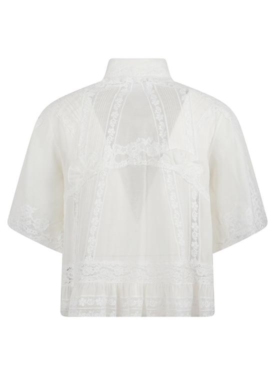 26SS 에르마노 설비노 블라우스 D482K700APJGE14201 White - ERMANNO SCERVINO