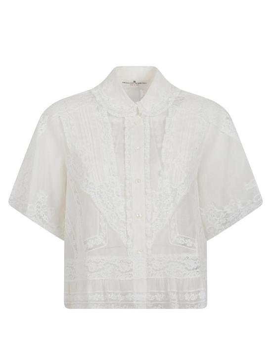 26SS 에르마노 설비노 블라우스 D482K700APJGE14201 White
