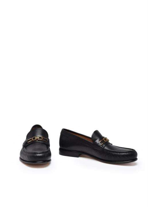25SS 살바토레 페라가모 로퍼 마티아스 가죽  - 블랙/골드 - SALVATORE FERRAGAMO
