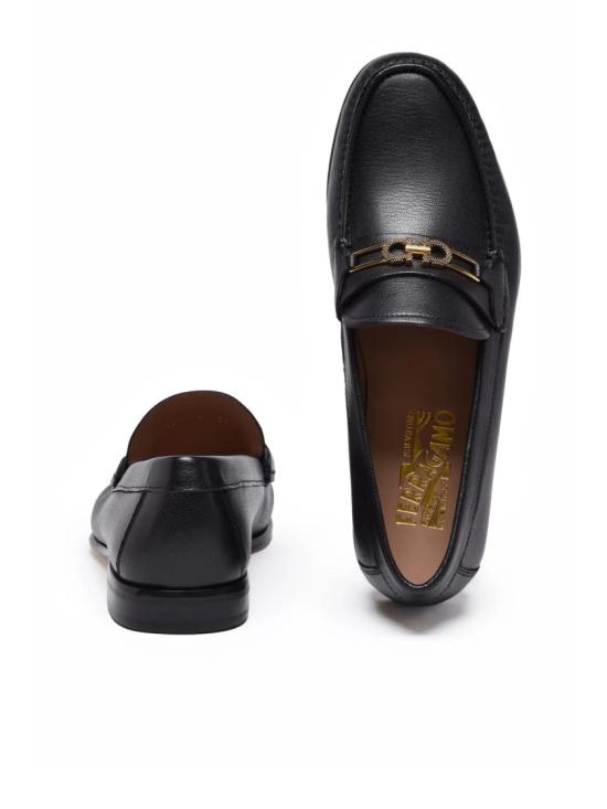 25SS 살바토레 페라가모 로퍼 마티아스 가죽  - 블랙/골드 - SALVATORE FERRAGAMO
