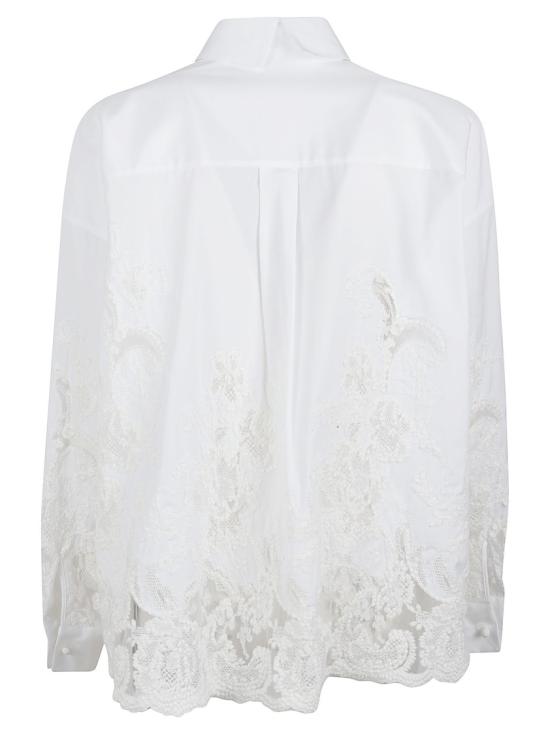 26SS 에르마노 설비노 블라우스 D482K741APBQP10601 White - ERMANNO SCERVINO