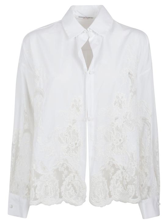 26SS 에르마노 설비노 블라우스 D482K741APBQP10601 White