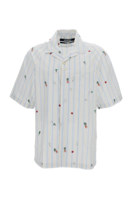 26SS 자크뮈스 Romarin 쇼트 슬리브 셔츠 SHM00573AW007481MF White