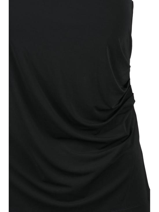  막스마라 긴팔 티셔츠 원숄더 블랙 라이크라 - MAX MARA
