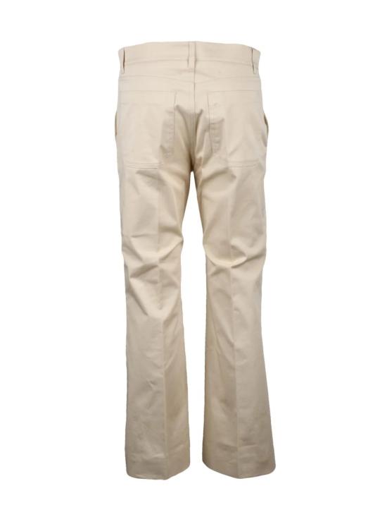 25SS 막스마라 스트레이트 팬츠 면/엘라스테인 소재의 베이지색 바지 - MAX MARA