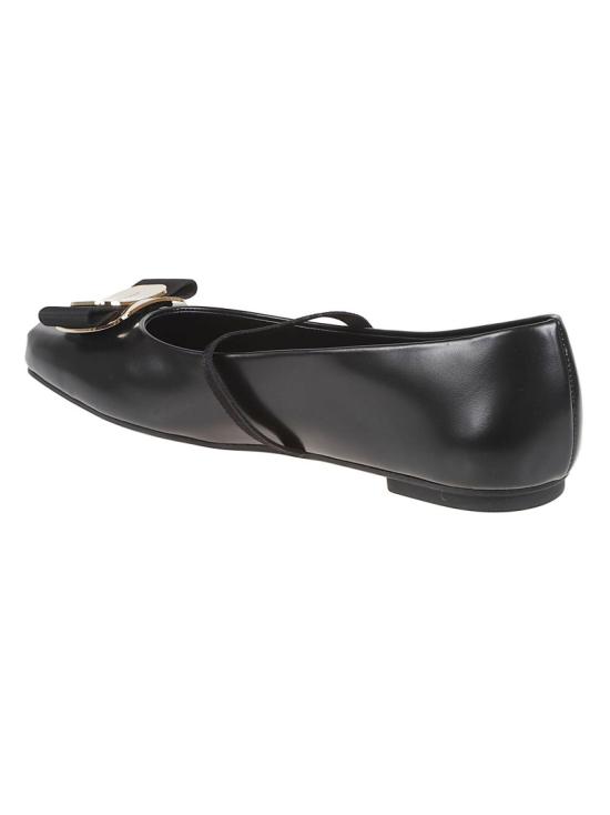 26SS 살바토레 페라가모 플랫 슈즈 768868 005 Black - SALVATORE FERRAGAMO