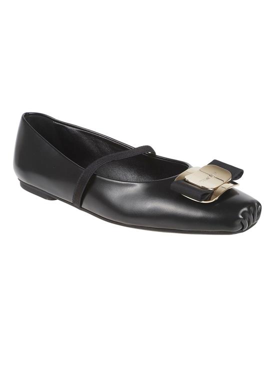 26SS 살바토레 페라가모 플랫 슈즈 768868 005 Black - SALVATORE FERRAGAMO