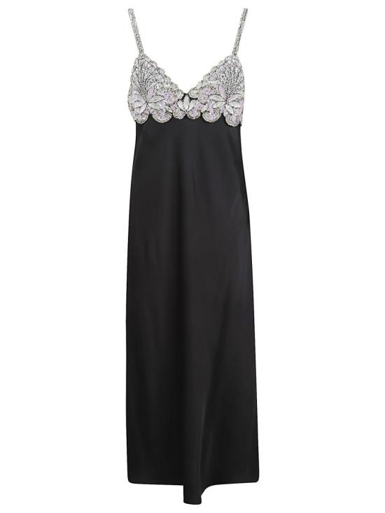 26SS 발렌티노 가라바니 미디 원피스 8B0VAKF09VQ NUD Black