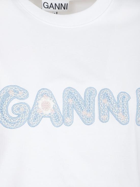 26SS 가니 반팔 티셔츠 A1050188 151 White - GANNI