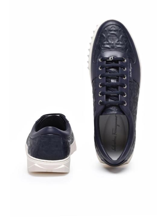 25SS 살바토레 페라가모 스니커즈 파란색 가죽 - SALVATORE FERRAGAMO