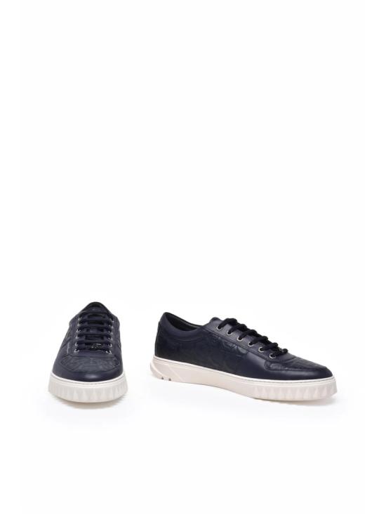 25SS 살바토레 페라가모 스니커즈 파란색 가죽 - SALVATORE FERRAGAMO