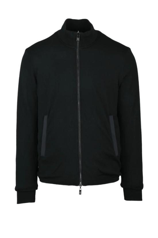  엠포리오 아르마니 봄버 자켓 리버서블 나일론 재킷 - 블랙 - EMPORIO ARMANI