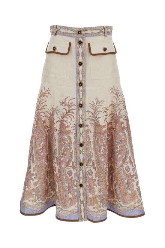 26SS 짐머만 롱 스커트 7942SS262CMP Neutrals