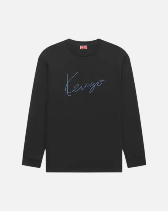 26FW 겐조 긴팔 티셔츠 FG65TL3614SG 99J BLACK Black