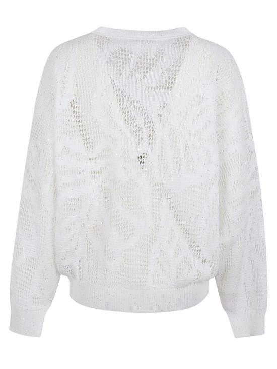 26SS 브루넬로 쿠치넬리 스웨터 MDT771000 C159 White - BRUNELLO CUCINELLI