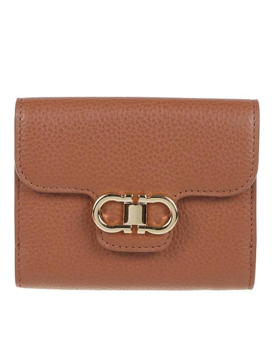 26SS 살바토레 페라가모 간치니 반지갑 785779 004 Brown
