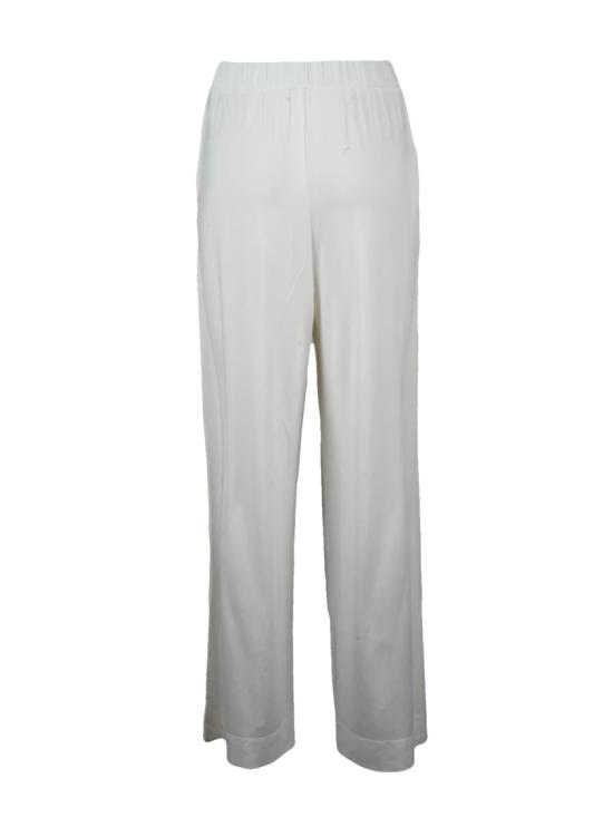 25SS 막스마라 스트레이트 팬츠 흰색 비스코스 바지 - MAX MARA
