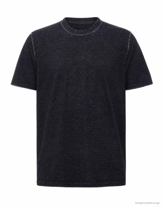 26FW 파브리지오 델 칼로 반팔 티셔츠 FF3016 Black