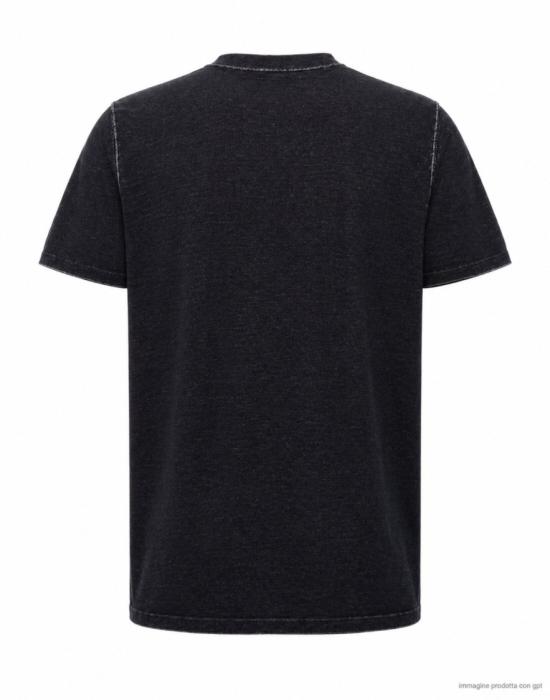 26FW 파브리지오 델 칼로 반팔 티셔츠 FF3016 Black - FABRIZIO DEL CARLO