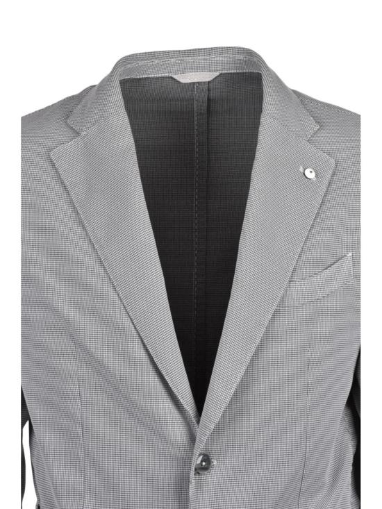 25SS 엘비엠 수트 자켓 라운드 스트레치 재킷 - 라이트 그레이 - L.B.M.